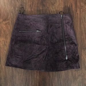 Blank NYC Faux suede mini skirt